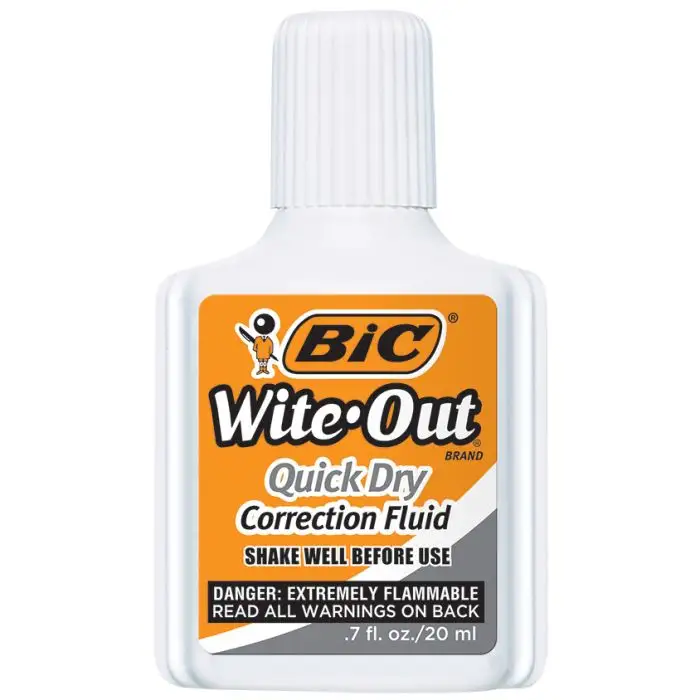 photo of Bic Wite-Out bottle