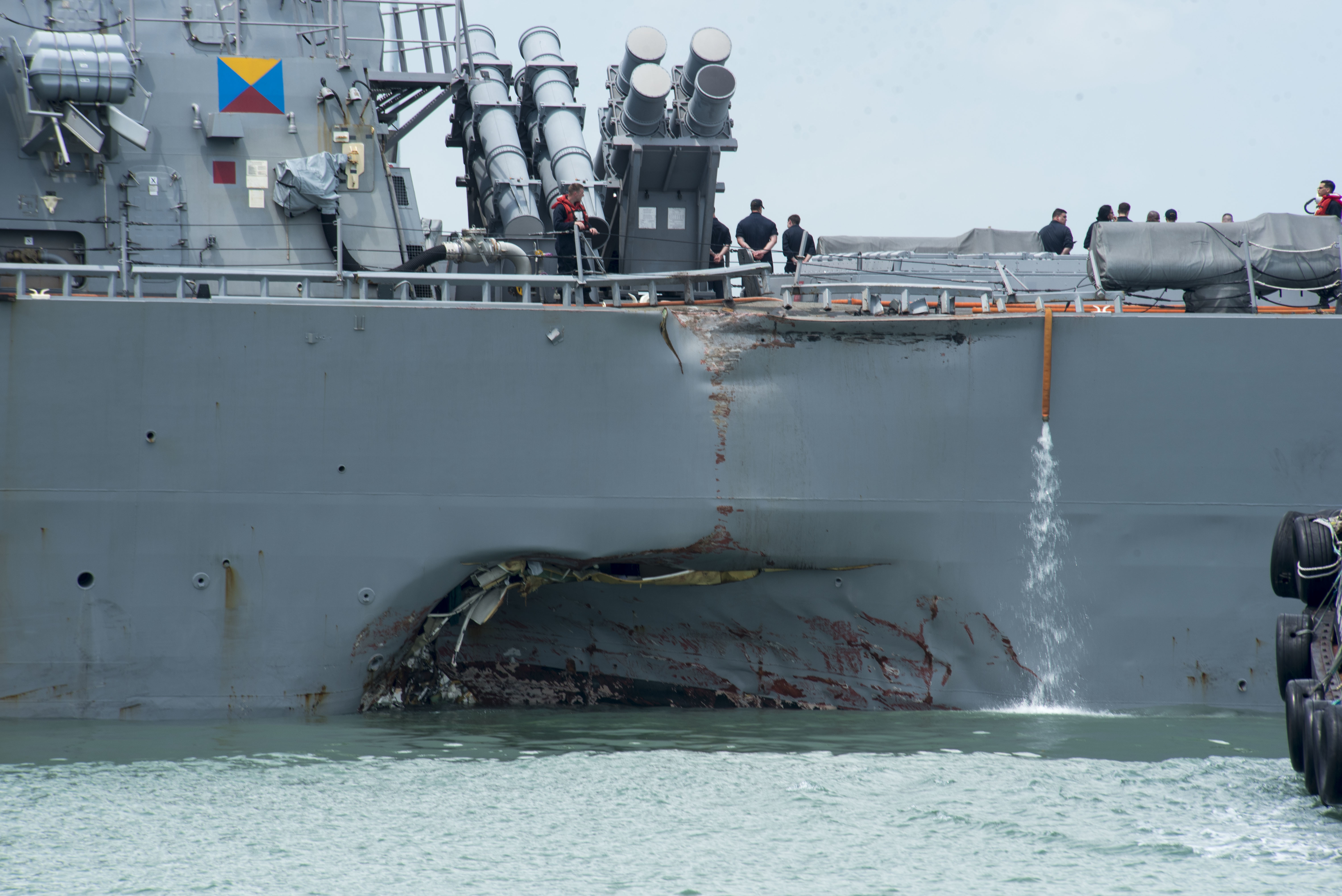 USS John S. McCain after collision