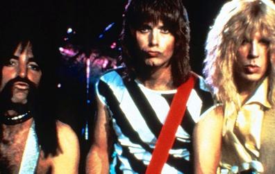 Photo of Spinal Tap actors Harry Shearer, Christopher Guest, Michael McKean